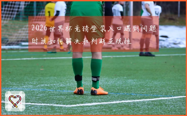 2026世界杯竞猜登录入口遇到问题时该如何解决和判断正规性