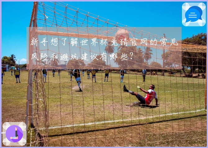 新手想了解世界杯竞猜官网的常见风险和避坑建议有哪些？